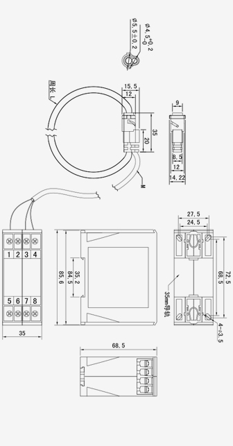 RJIA-C51-PQM_Dimension_336x383